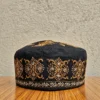 Mehrbaan-e-Dil Hand Black Sozni Work on Kashmiri Toosha Cap