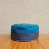 Rehmat-e-Sehar Sea Green Kashmiri Hand Sozni Embroidered Toosha Cap