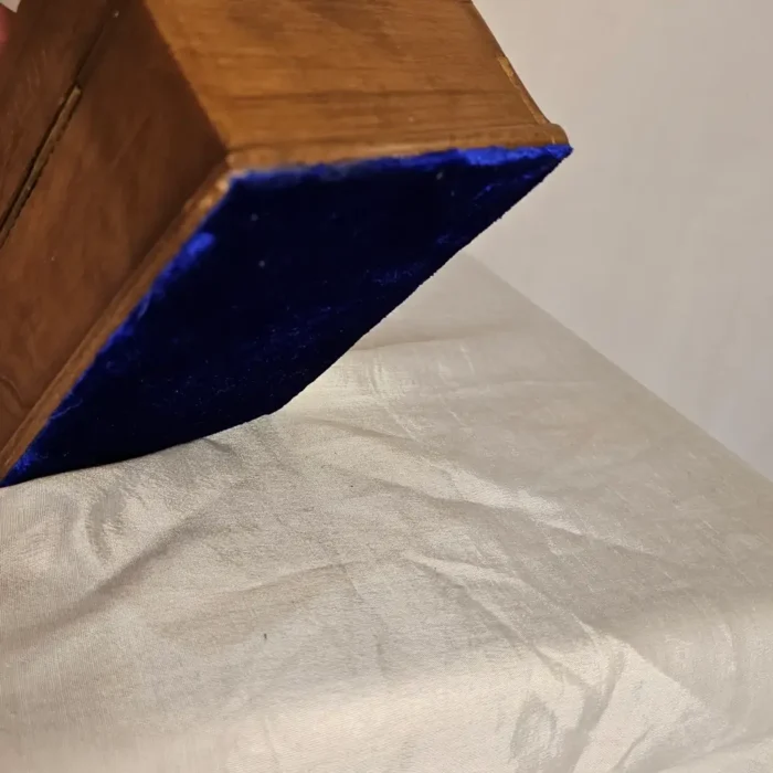 Kashmiri Walnut Wood Box with Hand-Carved Floral Detail - Image 7
