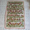 Cream Wool Namda Rug - Premium Tulip Garden Design | 6x4 ft | Hand Aari Work