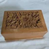 Kashmiri Engraved Walnut Wood Storage Box – Handcrafted