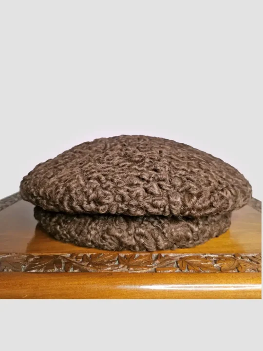 Dark Brown Elite Karakul Round Cap
