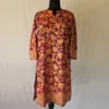 Long Magenta Aari Embroidered Kashmiri Georgette Kurti - Mehr Style