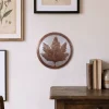 Hand Engraved Copper Wall Plate with Chinar Design