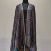 Dark Blue Wool Kani Shawl for Men