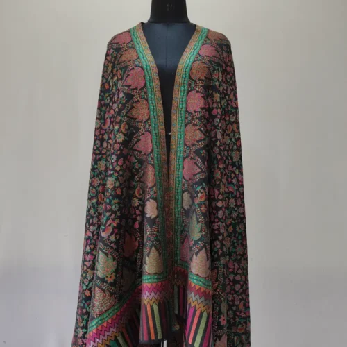 Kani White Kashmiri Woollen Shawl for Men