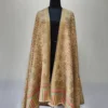 Kashmiri Beige Men’s Wool Shawl in Kani Weave