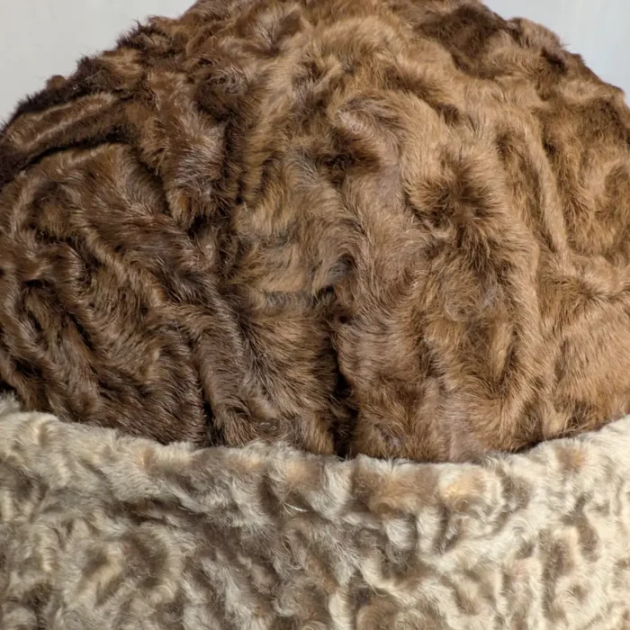 Dual Shaded Brown Kashmiri Karakuli Cap | Amabassadors Hat