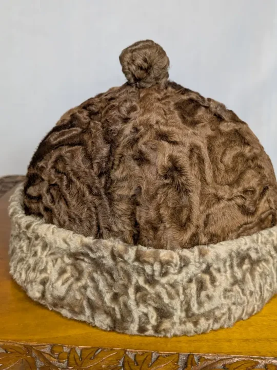 Dual Shaded Brown Kashmiri Karakuli Cap