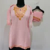 Kashmiri Pink Cotton Aari Kurta Set for Little Girl - Sehrish Khwab (6-7 Years)