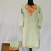 Tea Green Kashmiri Cotton Aari Embroidered Kurta Set – Khazana Bahar (10-11 years)