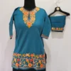 Cotton Kashmiri Aari Kurta Set for Kids With Daman Design– Lailah (4-5 years)