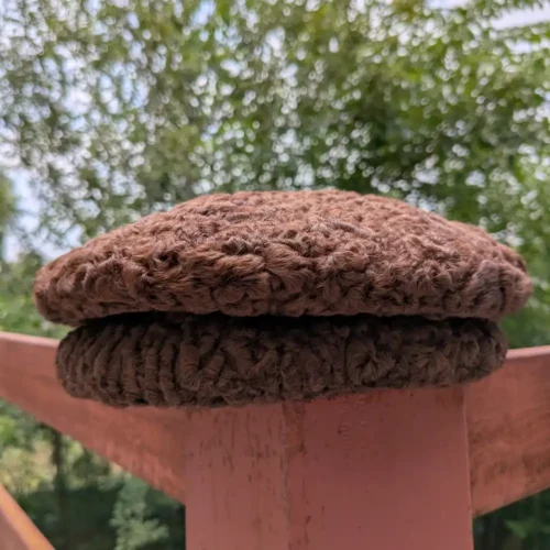 Dark brown premium karakul round