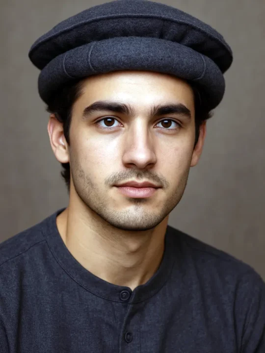 Dark Grey Afghani Style Pakol Cap