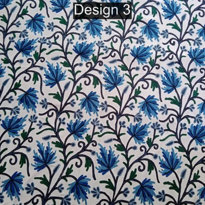 Kashmiri Dining Table Cover With Crewel Embroidery (6*4 feet) - Image 4