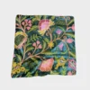 Green Velvet Cushion Cover With Crewel Embroidery from Kashmir