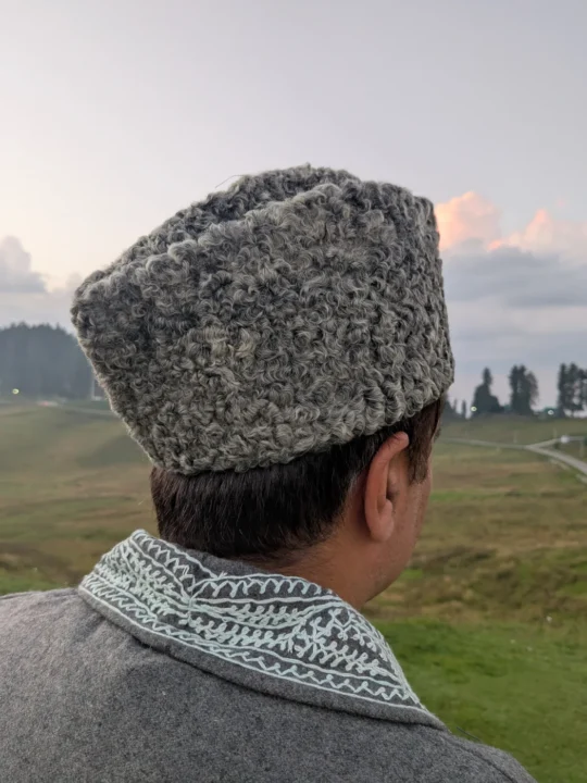 Grey Kashmiri Karakul Cap