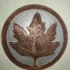 Hand Engraved Copper Wall Plate with Chinar Design
