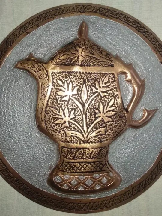 Wall Plate Pure Copper and Hand Engraved | Samavar Design
