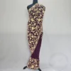 Purple Georgette Kashmiri Saree | Chinar Akh Rang