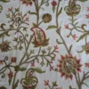 Handmade Kashmiri Crewel Fabric | Wool Embroidery on Cotton | Perfect for Curtains, Chairs, Sofas & Home Decor