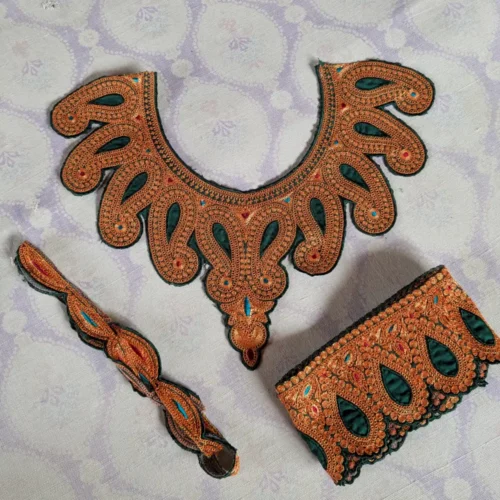 Kashmiri Tillawork Badam Kul Embroidery Patch