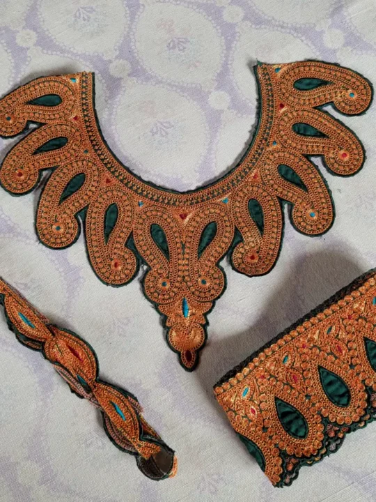 Kashmiri Tillawork Badam Kul Embroidery Patch