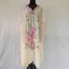 Zareen Aari Embroidered Beige Kashmiri Kaftan in Georgette