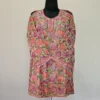 Pinkish Short Georgette Kurti with Chinari Ari Work -  Dal Jheel