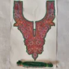 Green Sozni Needle Work Patch with Lace from Kashmir