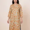 Long Kurti in Pastel Green Georgette with Kashmiri Aari Embroidery - Zuleikha