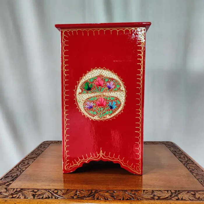 Hand Painted Kashmiri Paper Machie Almirah - Image 3