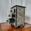 Hand Painted Kashmiri Black Paper Machie Almirah