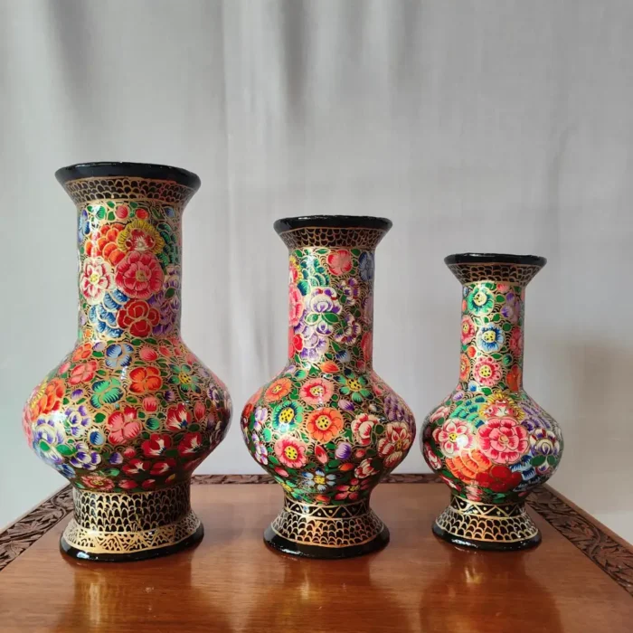 paper machie flower vase set