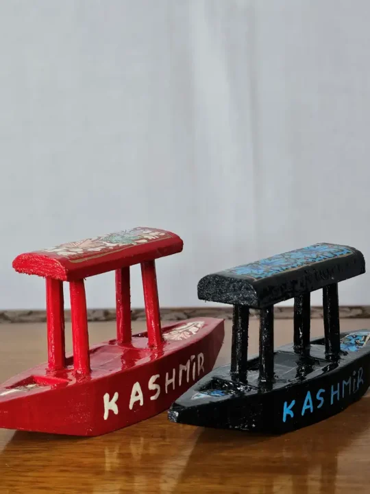 Kashmiri Paper Machie Shikara | Set of 2