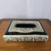 Black Small Tissue Box Holder from Kashmir