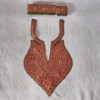 Kashmiri Green Tilla Embroidered Boab Naal and Chinar Patch with Laces