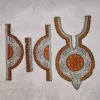 Kashmiri Green and Silver Tilla and Needle Embroidered Patch