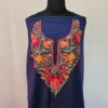 Dark Blue 2PC Kashmiri Ruby Cotton Suit With Hand Aari work- Zohra