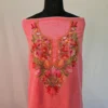 Hot Pinkish 2PC Kashmiri Ruby Cotton Suit With Hand Aari work- Zohra