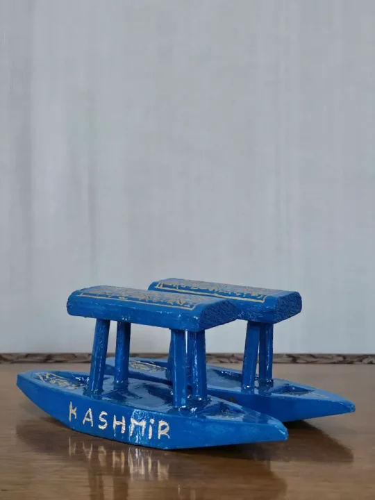 Set of 2 | Blue Kashmiri Paper Machie Shikara