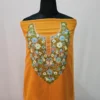 Mustard 2PC Summer Cool Kashmiri Suit With Hand Ari embroidery - Zohra