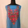 Blue 2PC Summer Cool Kashmiri Suit With Hand Ari embroidery - Zohra