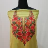 Olive 2PC Summer Cool Kashmiri Suit With Hand Ari embroidery - Zohra