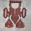 Shaan e Kashmir Tilla Embroidered Patch with Bootis, Sleeves, Lace and Pockets