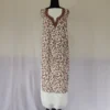 White Unstitched 2PC Kashmiri Cotton Suit with All Over Jaal Badami Work