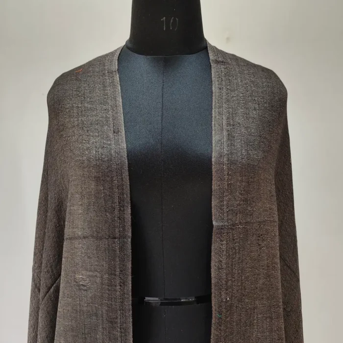 Sehrish Kashmiri Dark Grey Women’s Kani Work Palla Stole - Image 2