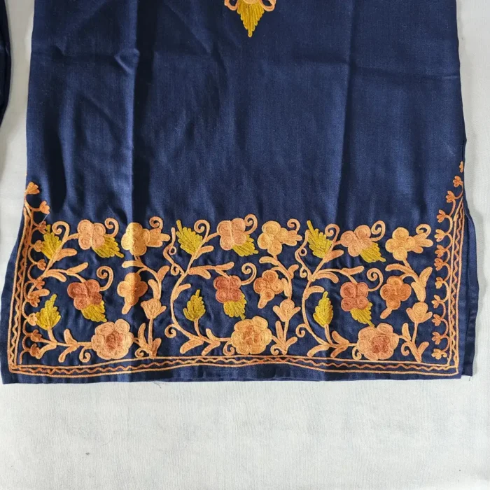 Mahjabeen Cotton Kurta Set in Kashmiri Aari Work for Small Girl (4-5 years) - Image 2