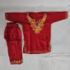 Kashmiri Cotton Kurta Set with Aari Work for Baby Girl