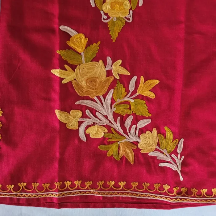 Gulban Kashmiri Cotton Aari Embroidered Kurta Set for Baby Girl (2-3 years) - Image 2
